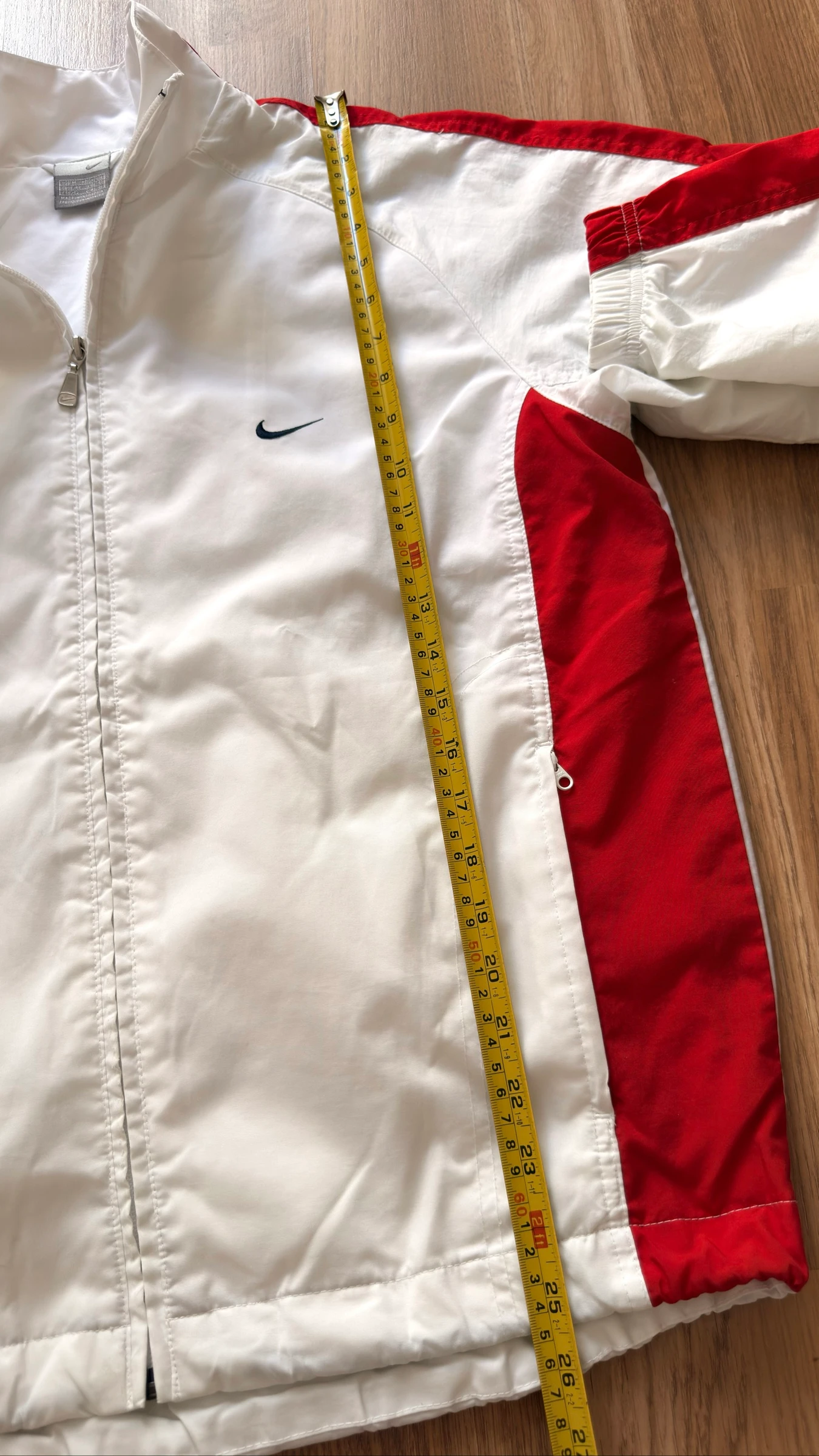 Nike Air Vintage 90s Track Jacket White & Red - Rare 1999 Archive Piece - Size M/L – photo 12